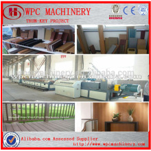Projeto turn-key PP PVC PVC WPC máquina de fazer / máquina de fabricação de plástico em madeira WPC